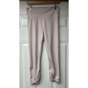 Nike Dri-FIT Yoga Wrap High Waisted Leggings Light Pink Women's L Workout  Gym